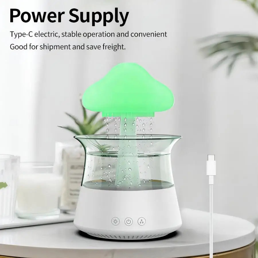 Cloud Rain Aromatherapy Diffuser,Cloud Rain Humidifier Water Drip