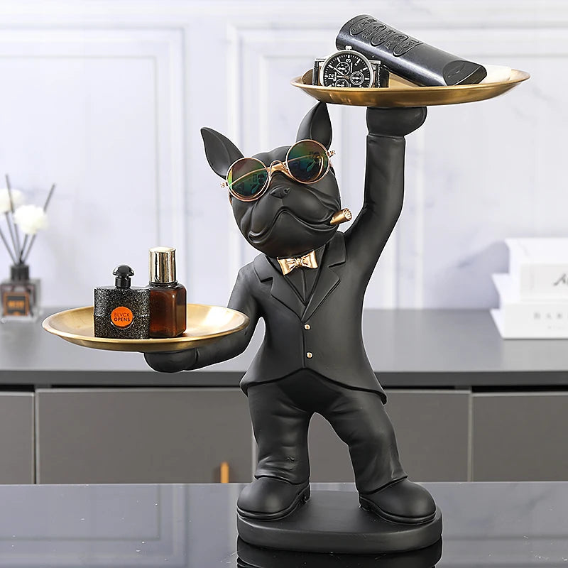 Decor and French bulldog statue
