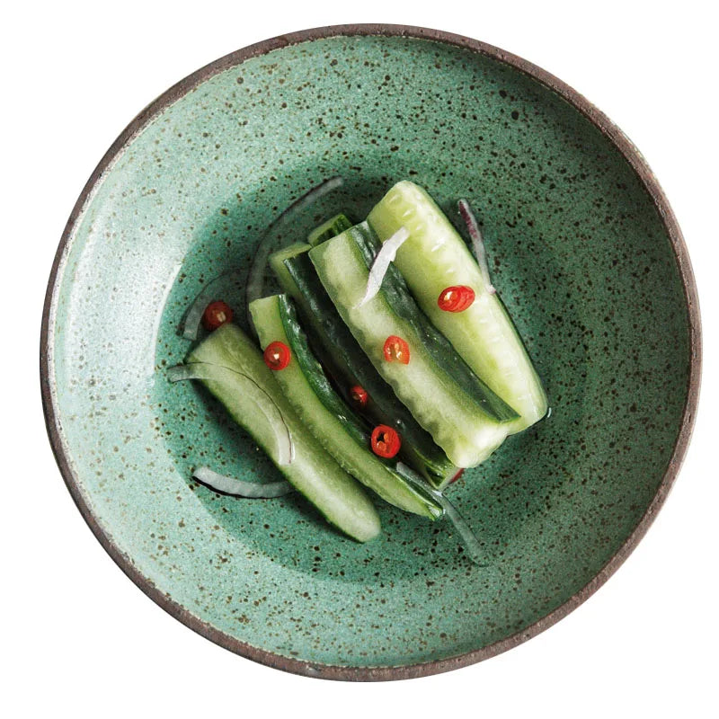 Green Stone Dinnerware Sets | Green Shosai Collection
