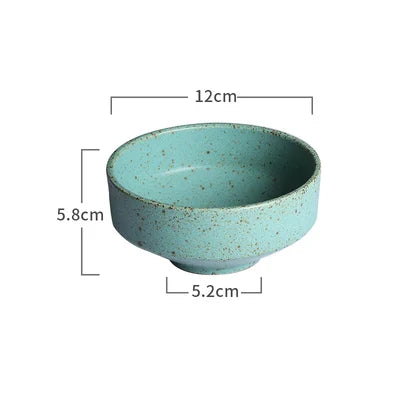 Shosai Green Ceramic Plates