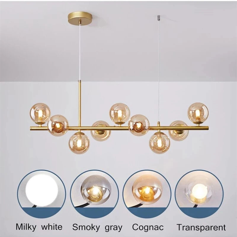 Glass Globe Pendant Light