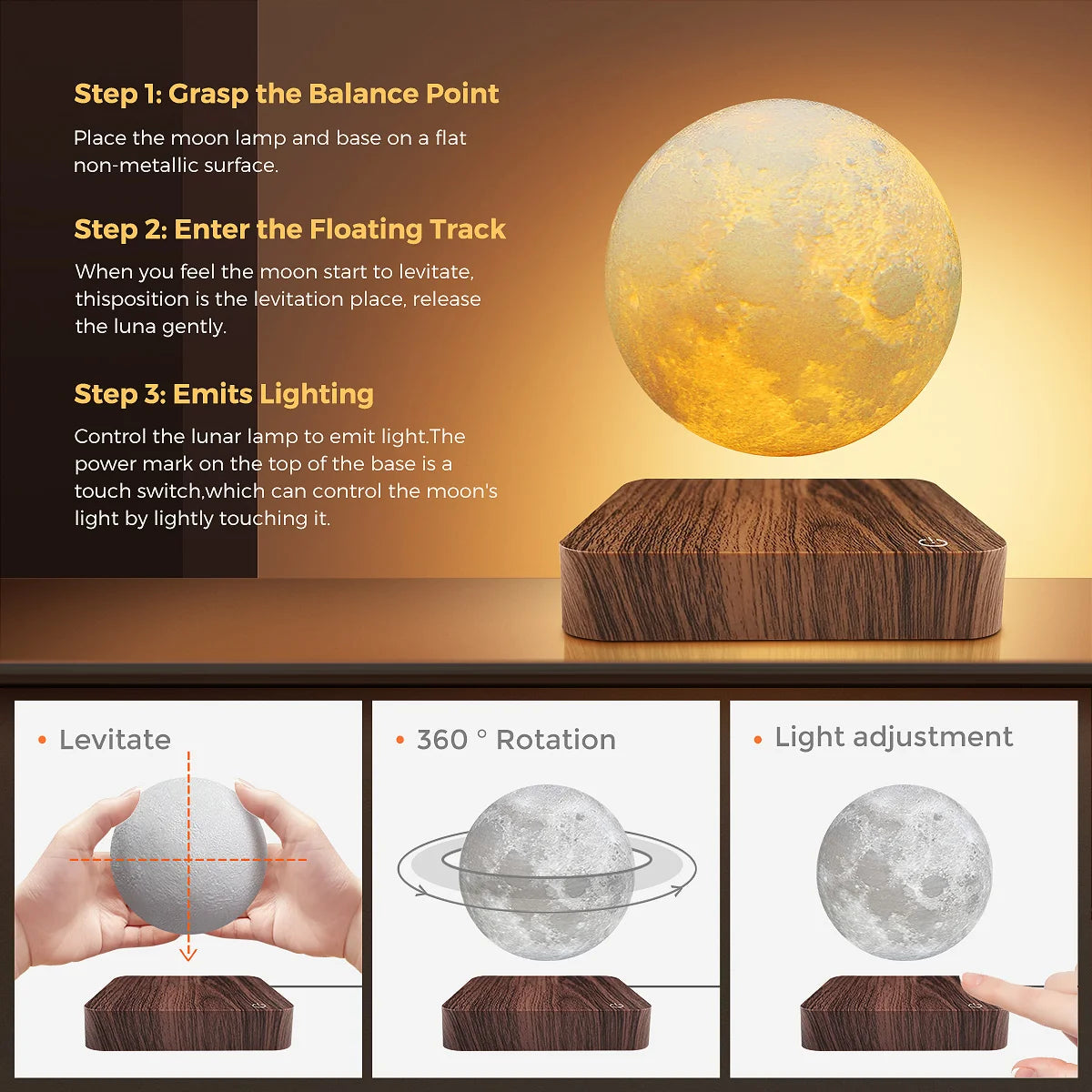 Original Levitating Moon Lamp | Moon Lamp