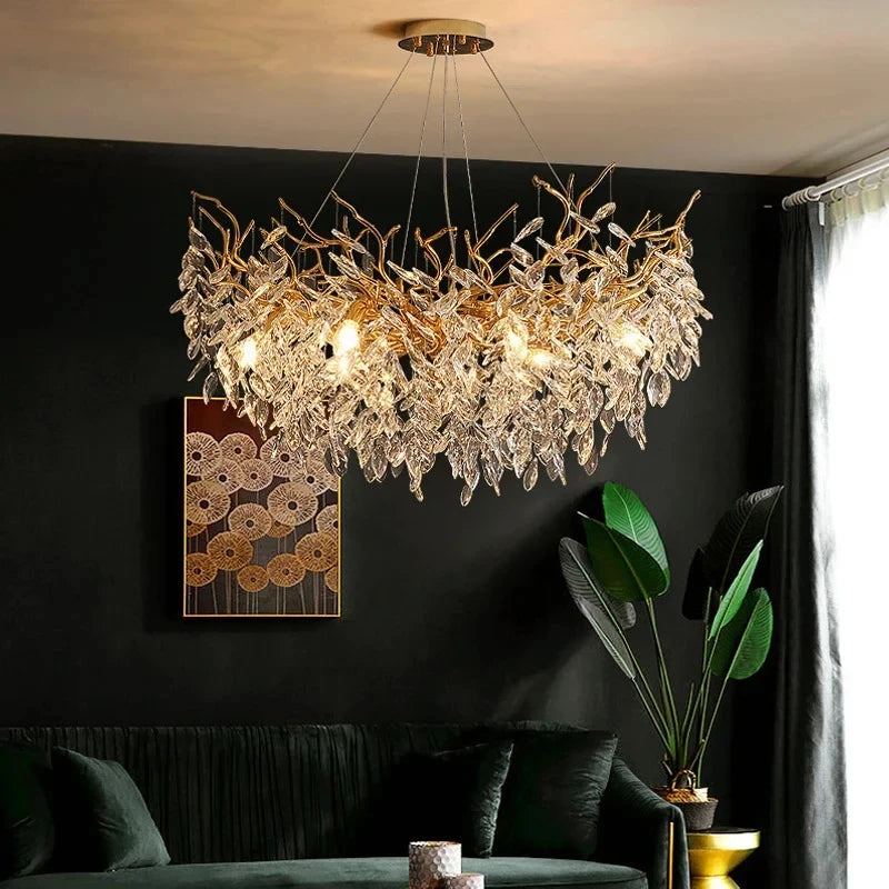 Elegant Lighting Modern Gold Crystal Chandeliers 