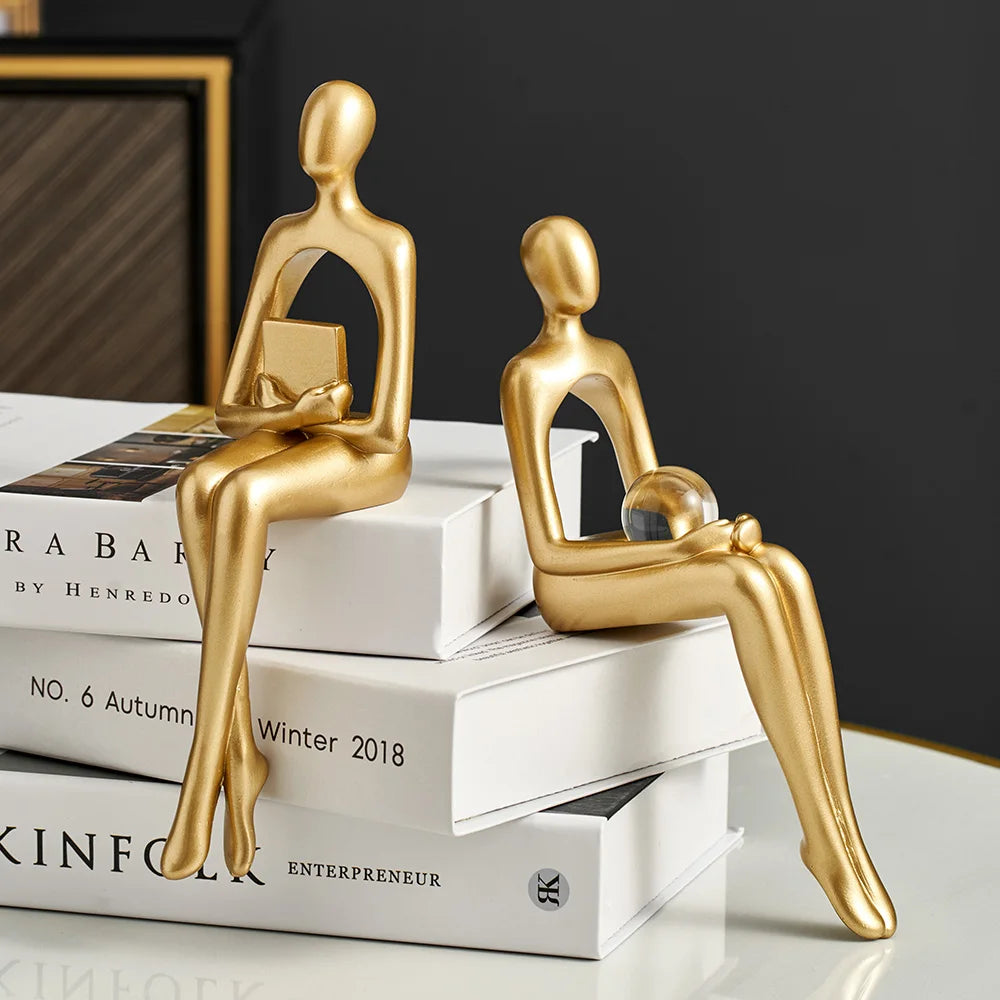 Abstract Bookshelf Decor Figurines | Modern Decor