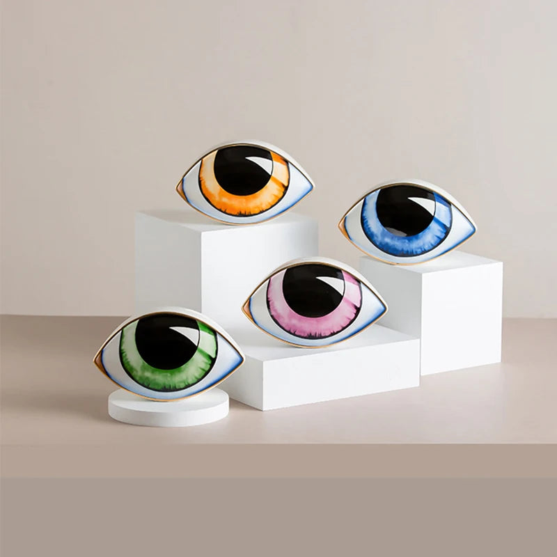 Ceramic Eye Sculpture