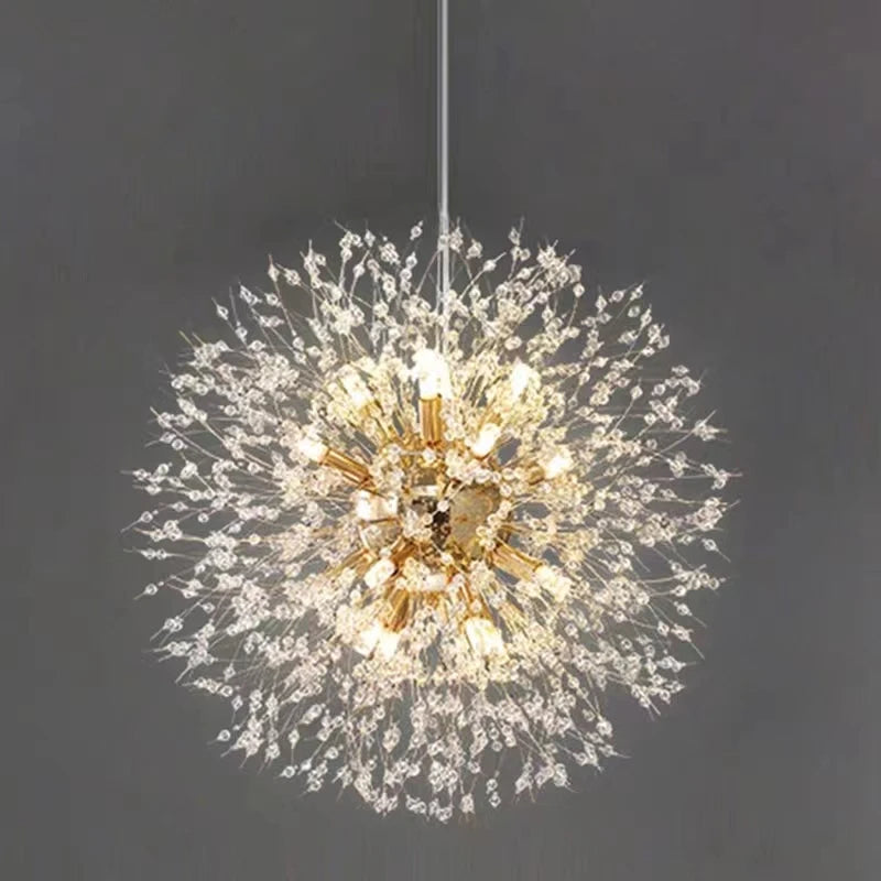 Modern Gold Crystal Chandeliers Firework