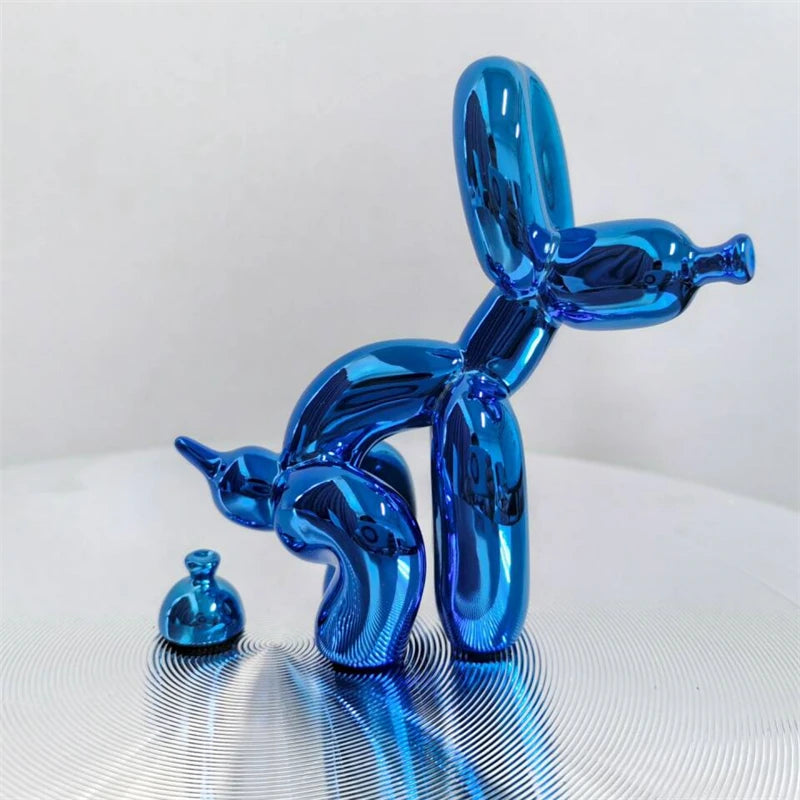 Balloon Dog Doing Business Sculpture