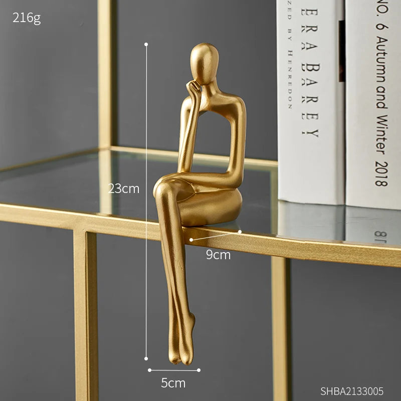 Abstract Bookshelf Decor Figurines