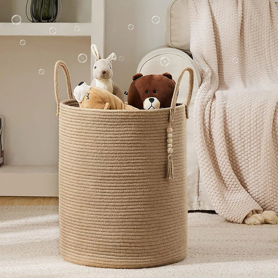 Cotton Laundry Hamper Basket