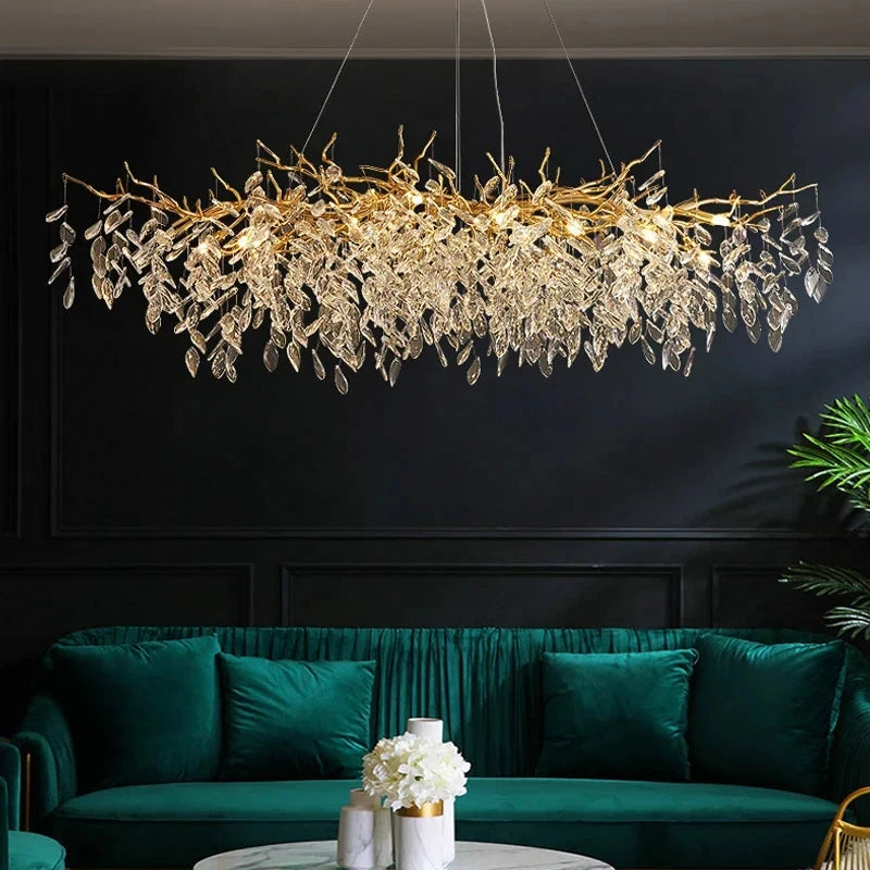 Elegant Lighting Modern Gold Crystal Chandeliers 