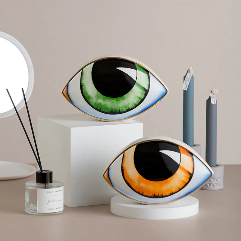 Ceramic Eye Sculpture