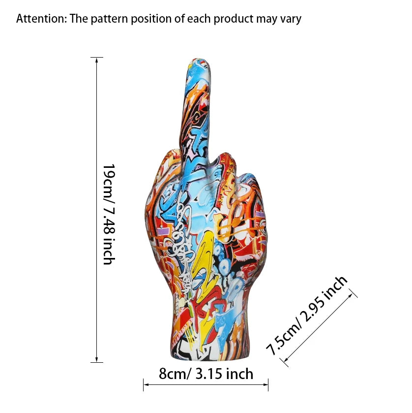 Graffiti Middle Finger Art