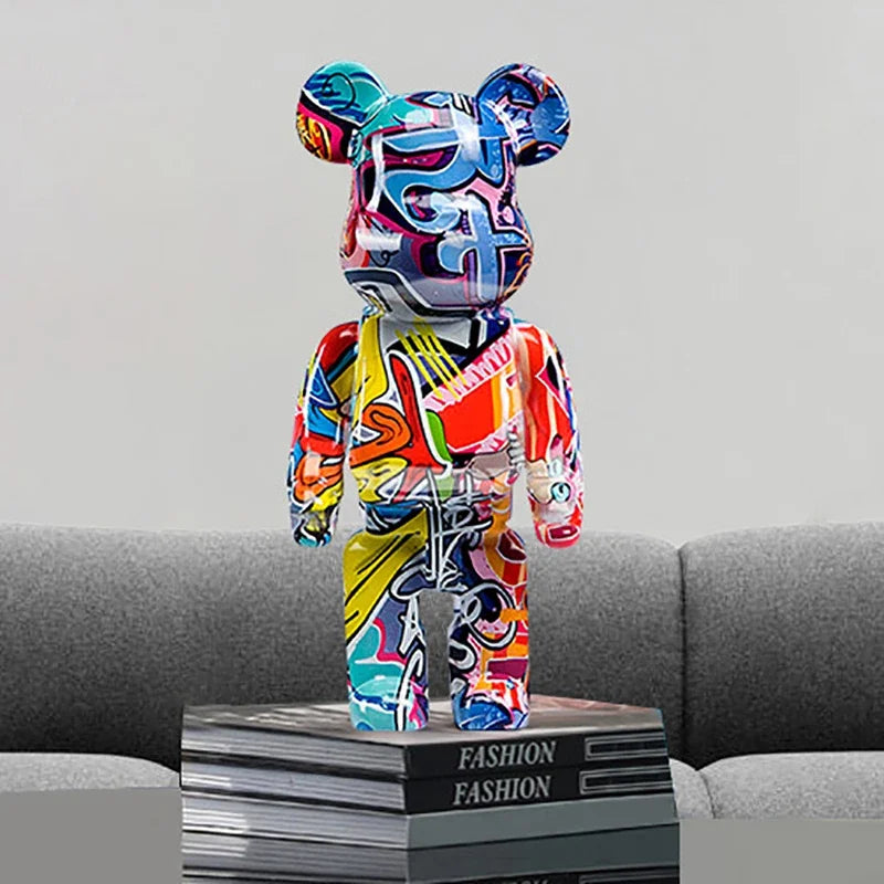 Bear Sculpture Graffiti Modern decor