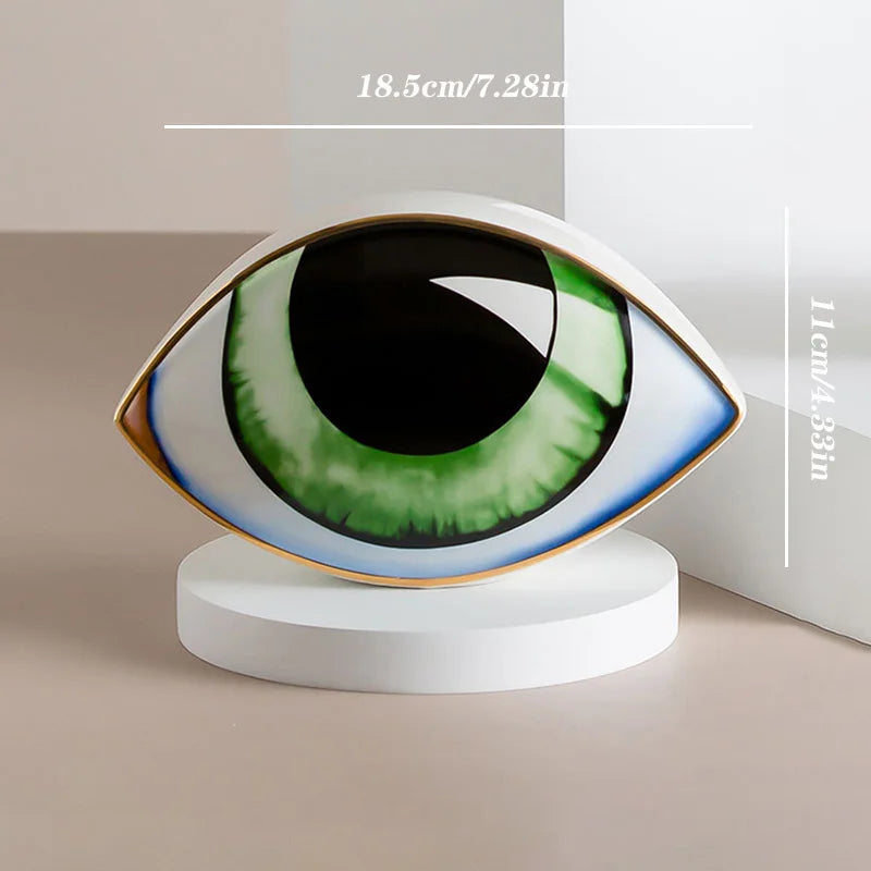 Ceramic Eye Sculpture