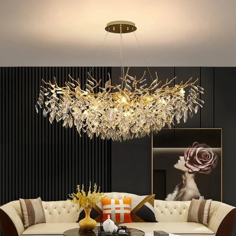 Elegant Lighting Modern Gold Crystal Chandeliers 