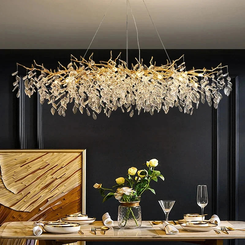 Elegant Lighting Modern Gold Crystal Chandeliers 