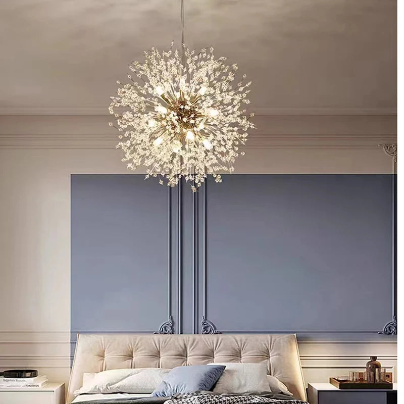 Modern Gold Crystal Chandeliers Firework