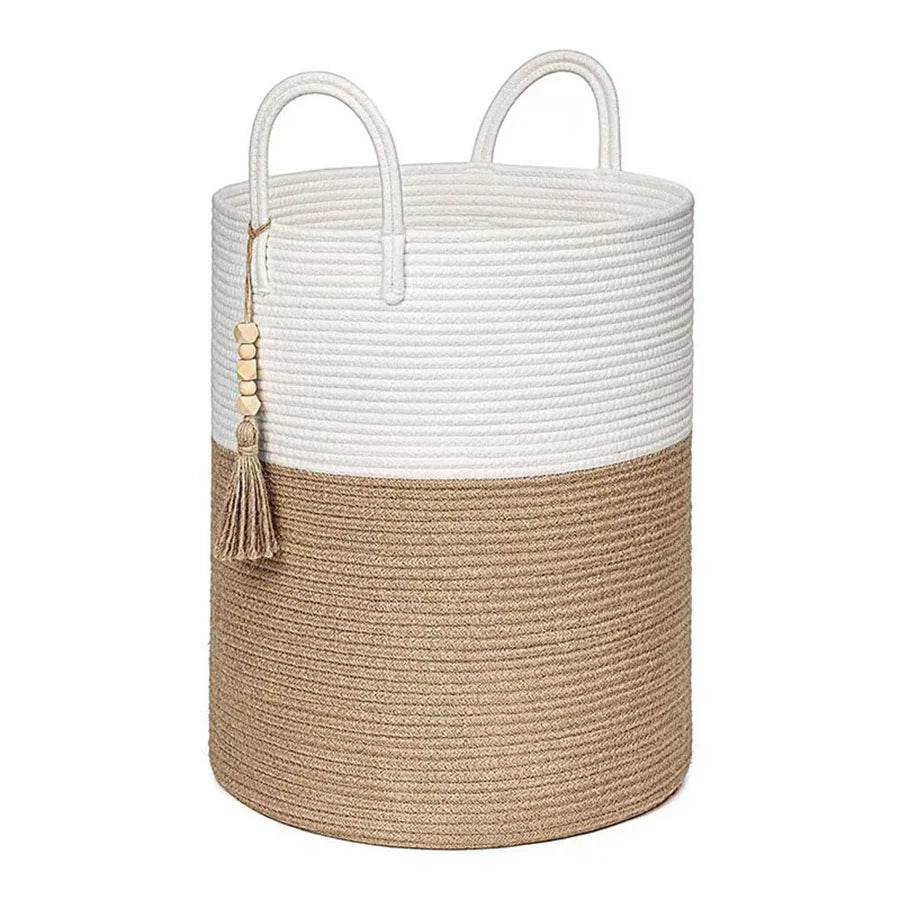 Cotton Laundry Hamper Basket